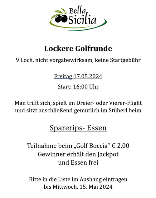 Lockere Golfrunde